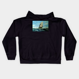 SQUARE RIGGER 'ILLAWARA' STEEL SAILING SHIP Kids Hoodie